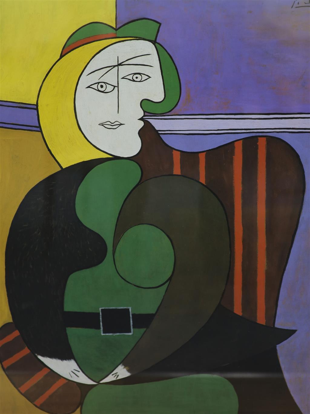 Four modern colour prints, After Picasso and others, 63 x 47cm